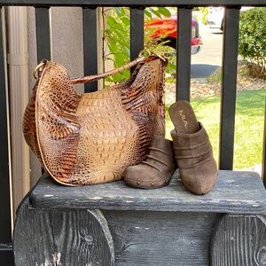 MIA Brown Suede Mule/Clogs